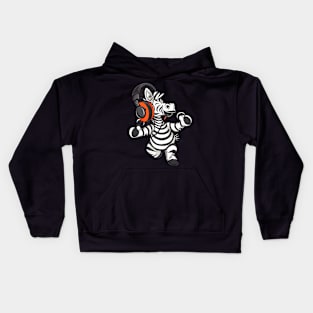 Zebra Unique Markings Kids Hoodie